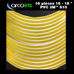 Liserets autocollants pour jantes moto ARCO® - 4 couleurs, grade 3M™ 610