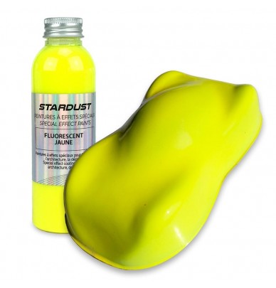 Peinture fluorescente automobile JAUNE 125ml