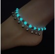 bracelet de cheville lumineux avec clochettes métal