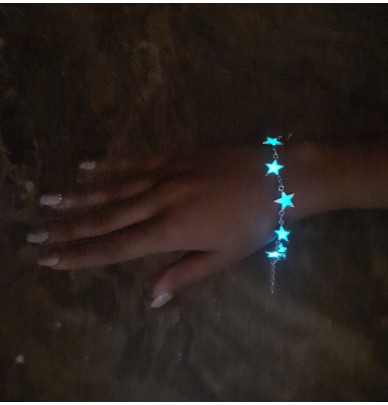 Bracelet phosphorescent avec étoiles