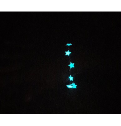 Bracelet phosphorescent avec étoiles