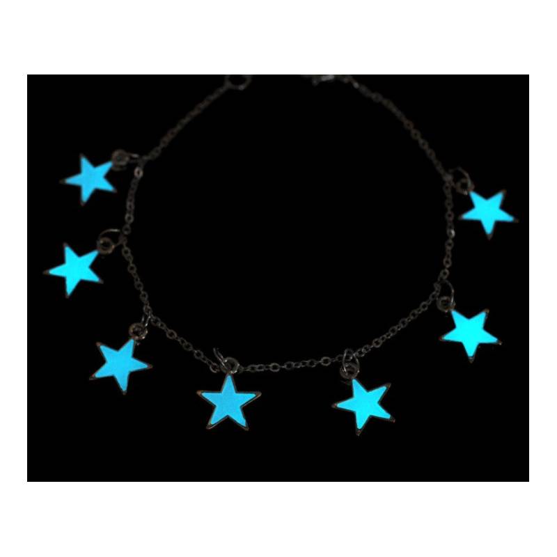 Bracelet phosphorescent avec étoiles