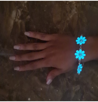 Bracelet lumineux avec fleurs