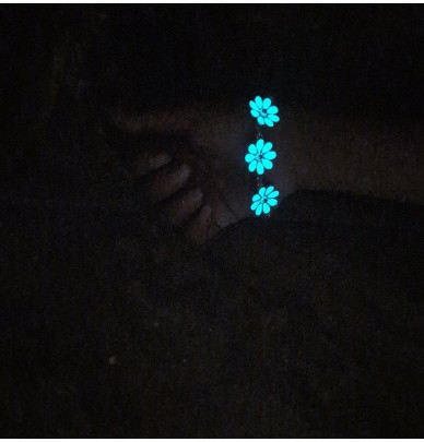 Bracelet lumineux avec fleurs