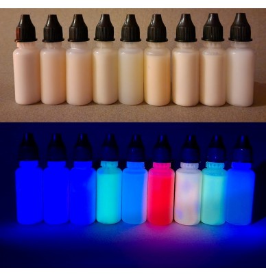 Encre invisible fluorescente réagissant sous UV