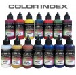 Peintures pour aérographe WPU Stardust Pro – 46 couleurs artistiques