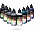 Peintures pour aérographe WPU Stardust Pro – 35 couleurs métallisées