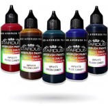 Peintures pour aérographe WPU Stardust Pro – 11 couleurs CANDY