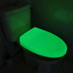 Lunette de toilette phosphorescente