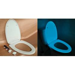 Lunette de toilette phosphorescente