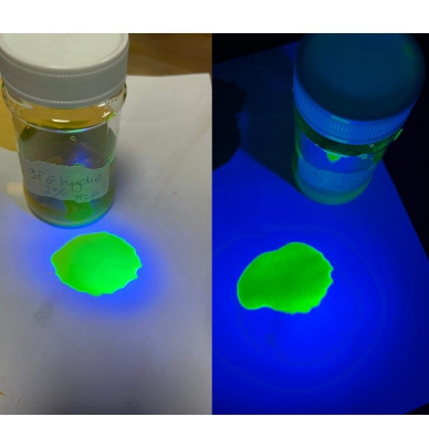 Colorant fluorescent soluble et invisible