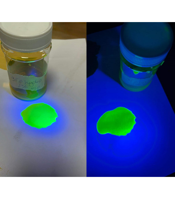 Colorant fluorescent soluble et invisible