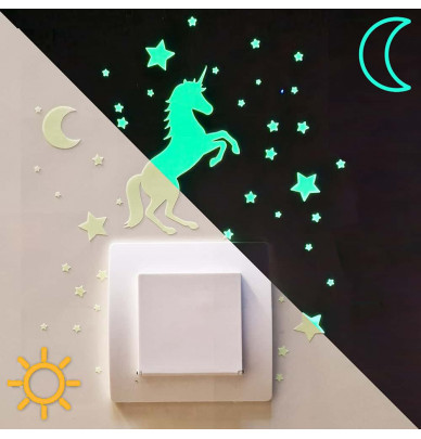 Stickers phosphorescents LUMILOO pour interrupteur de chambre d'enfant