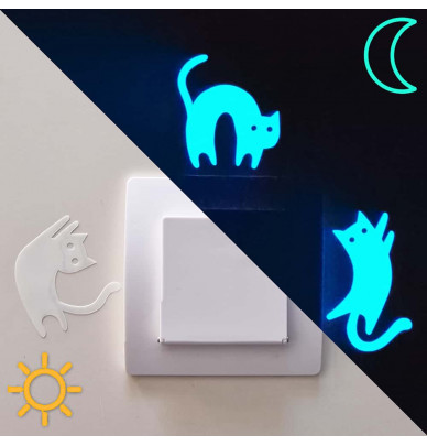 Stickers phosphorescents LUMILOO pour interrupteur de chambre d'enfant