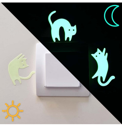 Stickers phosphorescents LUMILOO pour interrupteur de chambre d'enfant