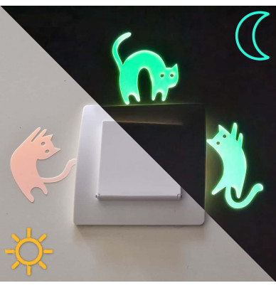 Stickers phosphorescents LUMILOO pour interrupteur de chambre d'enfant