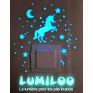 Stickers phosphorescents LUMILOO pour interrupteur de chambre d'enfant