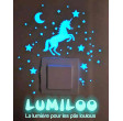 Stickers phosphorescents LUMILOO pour interrupteur de chambre d'enfant