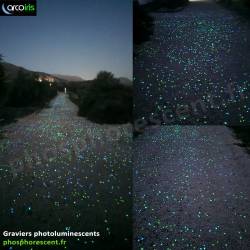 gravier phosphorescent de 1 à 25 Kgs