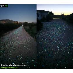 gravier phosphorescent de 1 à 25 Kgs