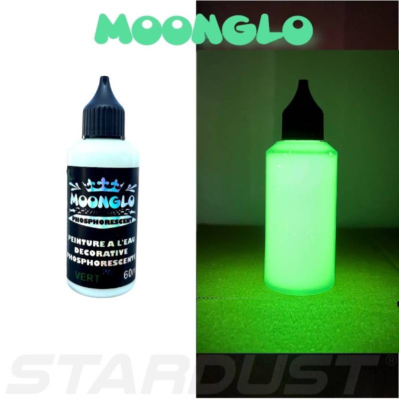 Peinture à l'eau phosphorescente DECO 60ml VERT