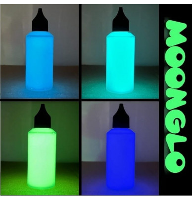 Peinture à l'eau phosphorescente DECO KIT 4 couleurs X60ml