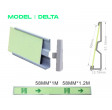 profil photoluminescent aluminium pour la signalisation murale