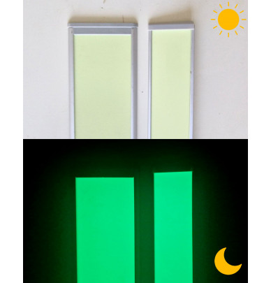profil photoluminescent aluminium pour la signalisation murale