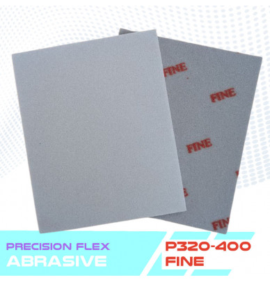 Éponges abrasives en mousse grises Flex Precision – 5 niveaux de grain