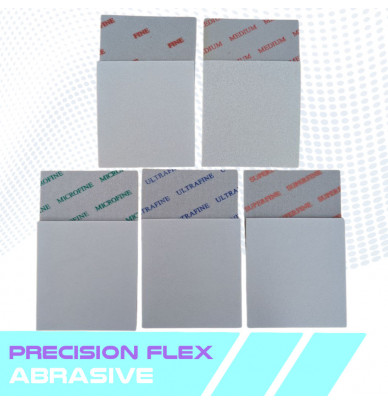 Éponges abrasives en mousse grises Flex Precision – 5 niveaux de grain