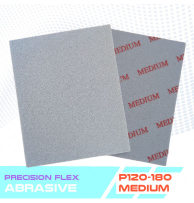 Éponges abrasives en mousse grises Flex Precision – 5 niveaux de grain