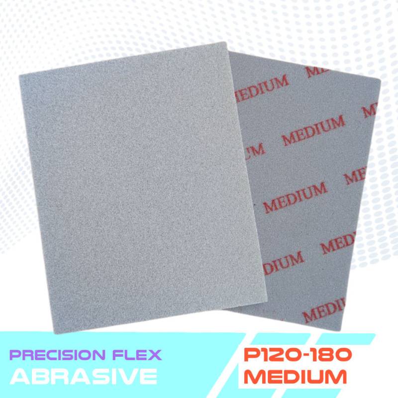 Éponges abrasives en mousse grises Flex Precision – 5 niveaux de grain