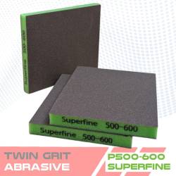 Éponge abrasive double face pour carrosserie – TWIN GRIT P120 à P1500