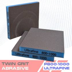 Éponge abrasive double face pour carrosserie – TWIN GRIT P120 à P1500