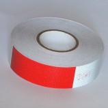 Generic 30m x 5cm ruban autocollant bande réfléchissant lumière couleur  rouge + blanc à prix pas cher