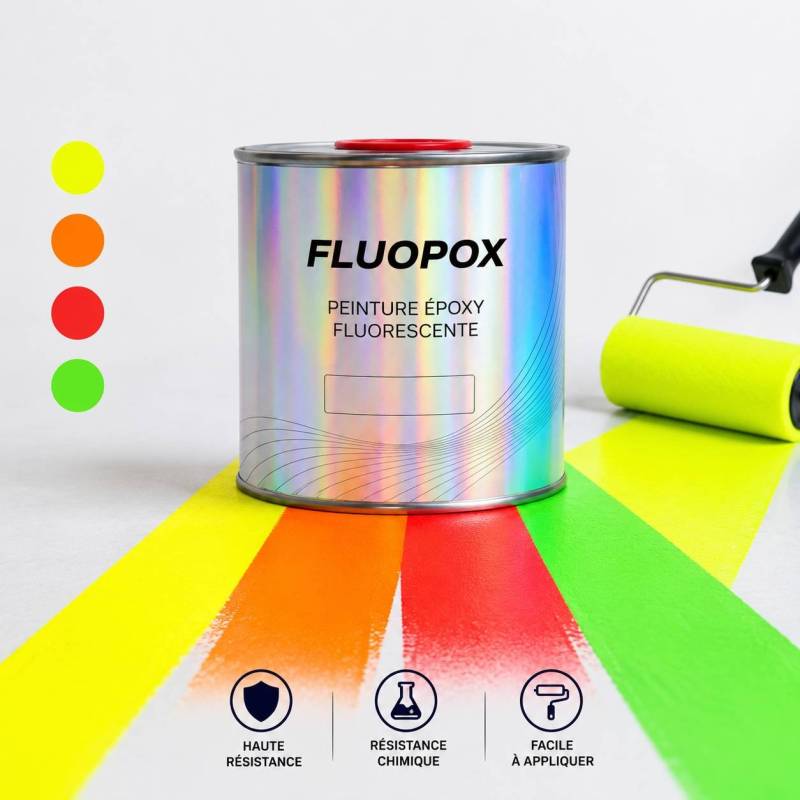 Peinture époxy fluo pour sols, escaliers, entrepôts et ERP