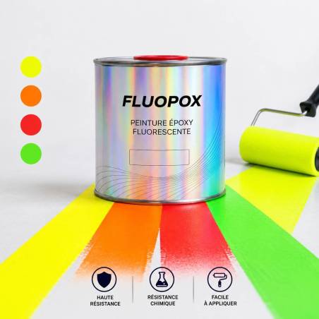 Peinture époxy fluo pour sols, escaliers, entrepôts et ERP