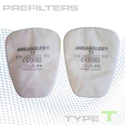 Pré-filtre respiratoire P3 haute efficacité pour masque peinture automobile