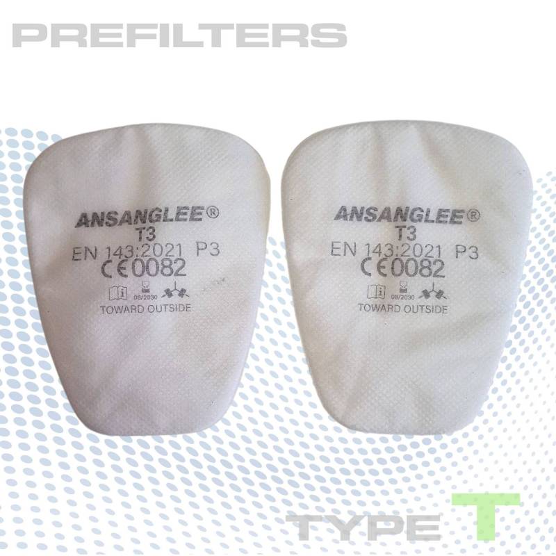 Pré-filtre P3 professionnel pour masque