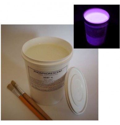 Peinture à l'eau phosphorescente DECO 1L VIOLET