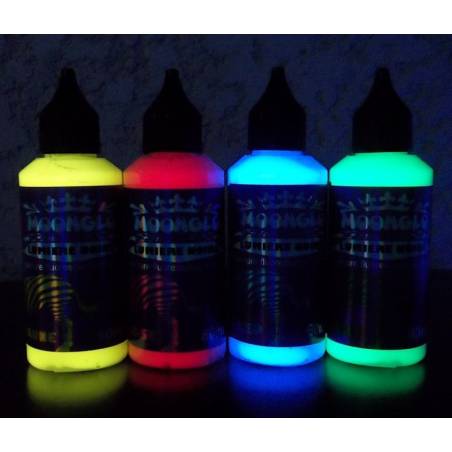 Kit peinture invisible lumière noire fluorescente