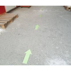 Flèche phosphorescente en aluminium 30cm