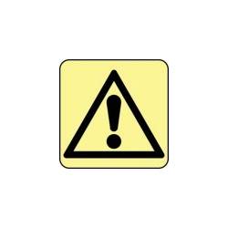 Signes imprimés sur panneau ou adhésif phosphorescent