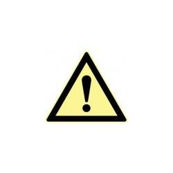 Signes imprimés sur panneau ou adhésif phosphorescent