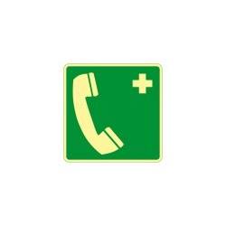 Signes imprimés sur panneau ou adhésif phosphorescent