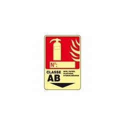 Signes imprimés sur panneau ou adhésif phosphorescent