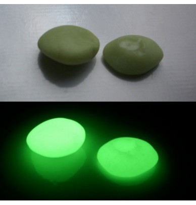 200g Gros Galets phosphorescents Vert