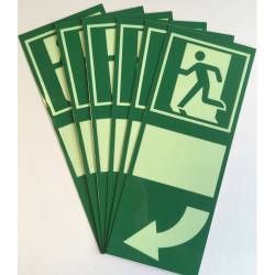 Panneau phosphorescente - ouverture de porte