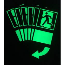 Panneau phosphorescente - ouverture de porte