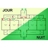 Plans d’évacuation photoluminescents et plans de sécurité photoluminescents